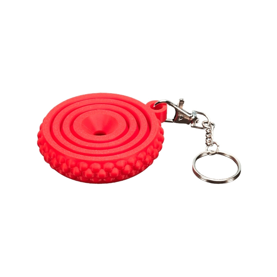 Porte-clés fidget à cercles rotatifs